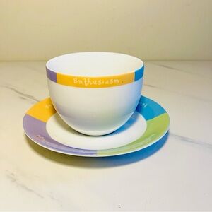 Mary Kay Handcrafted China Single Cup and Saucer Set